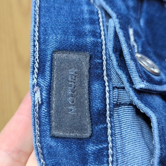 MOTHER Jeans Raw Hem Women's 27 Blue Wash Denim Jeans - Picture 13 of 16